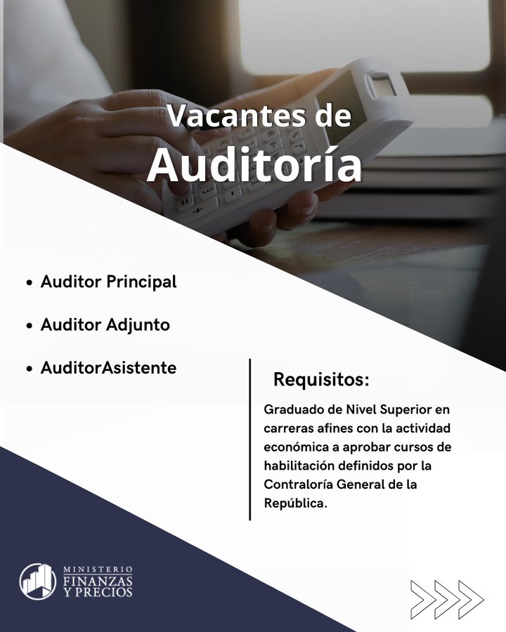 Buenos días🌞 #Cuba❗ 
Atento⤵
Usted puede formar parte de nuestro equipo.

#FinanzasyPrecios
#Cuba