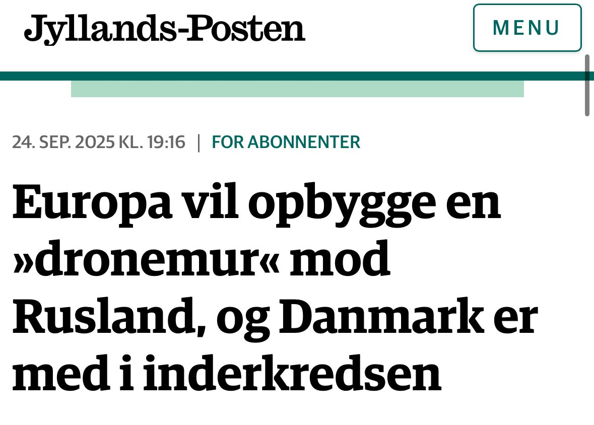 Pinligt og foruroligende at vi i 2025 står helt forsvarsløse mod simple droneangreb.

Fremfor for store stjernekrigs-projekter har vi først og fremmest brug for helt lavpraktiske løsninger til at opspore og nedkæmpe droner, som man fx gør det i Ukraine på daglig basis.
