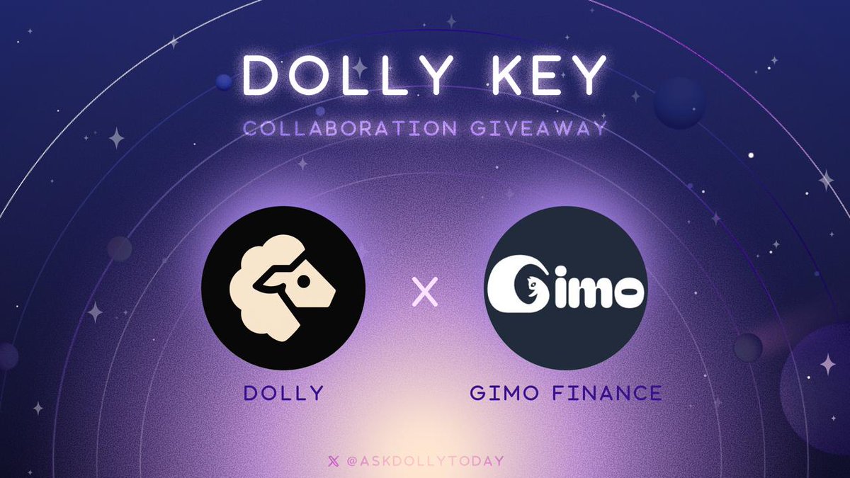 Gimo Finance (Ø,G) (@gimo_fi) on Twitter photo 🐈⬛So excited to team up with <a href="/AskDollyToday/">Dolly (Ø,G)</a> on 0G Mainnet!
Here comes the magic:
🐾 Programmable community vibes
🐾 Attention → monetization
🐾 Content → assetization
As part of this vision, Dolly is meow-launching the Gravity Key NFT 🎁
Early believers = exclusive rights 🐈⬛So excited to team up with <a href="/AskDollyToday/">Dolly (Ø,G)</a> on 0G Mainnet!
Here comes the magic:
🐾 Programmable community vibes
🐾 Attention → monetization
🐾 Content → assetization
As part of this vision, Dolly is meow-launching the Gravity Key NFT 🎁
Early believers = exclusive rights