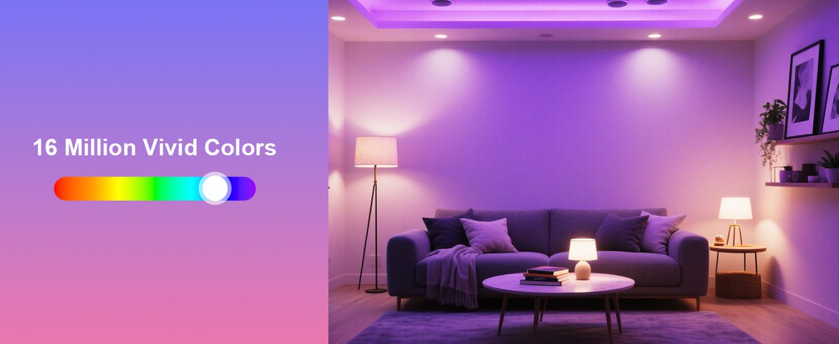 Lee123Feli19392's tweet image. Vtimes Smart Lights # B0FDX4P5V2 # 🎨 16 MILLION colors to paint your mood! #SmartLighting #smartlightbulbs #googlecontroldevices #alexacontroldevices #alexalightbulbs #googlelights #smarthomeaccessories #smarthomedevices