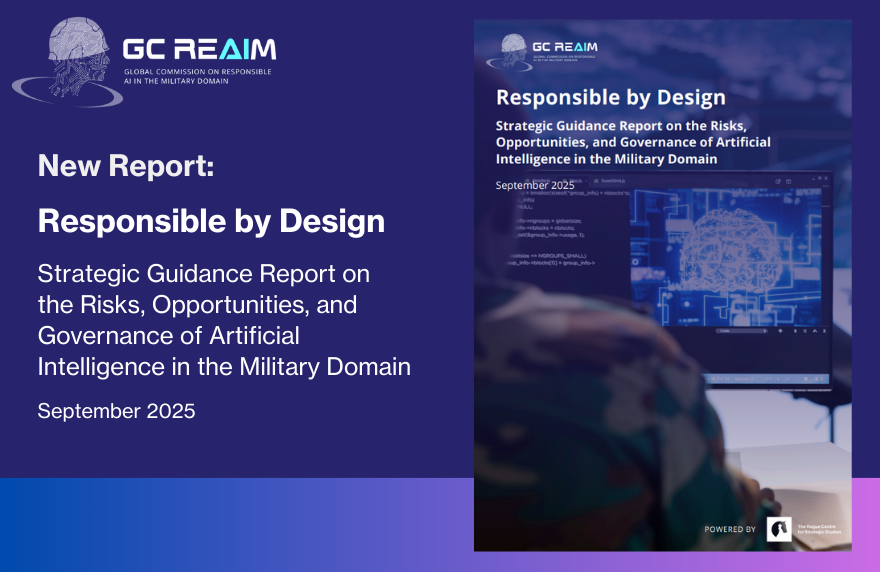 GCREAIM's tweet photo. Reflecting GC REAIM’s commitment to ethical, lawful and human-centric governance, the Strategic Guidance Report puts forward 3 guiding principles for the responsible development &amp; use of AI in the military domain, anchoring all subsequent recommendations. https://t.co/KP0gcP9dU3 https://t.co/T2YJMqJMZ5
