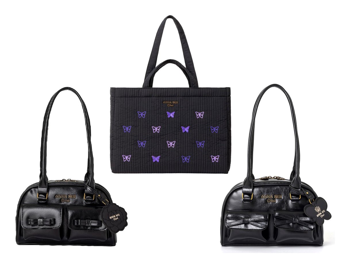 ANNA SUI mini」新作ブランドムック3種が発売。 トートバッグは蝶の