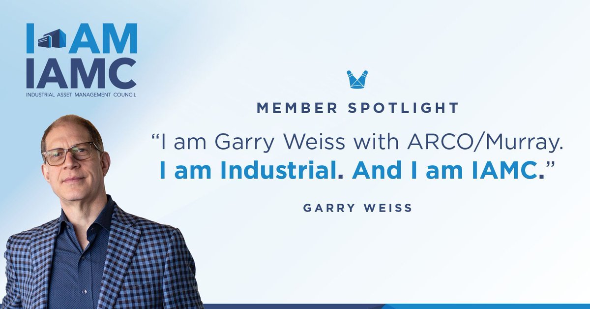 IAMC (@iamcgroup) on Twitter photo “IAMC is the one organization that cares, delivers & adapts. 
What I value most? The strong end-user industrial cohort and the global perspectives I’ve gained they’ve been truly eye-opening.”
#IAMC #MemberSpotlight #IndustrialRealEstate “IAMC is the one organization that cares, delivers & adapts. 
What I value most? The strong end-user industrial cohort and the global perspectives I’ve gained they’ve been truly eye-opening.”
#IAMC #MemberSpotlight #IndustrialRealEstate