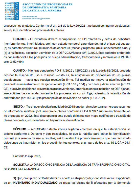 APRISCAM1's tweet photo. @APRISCAM1 quiere manifestar su malestar por este trato, lejos de un supuesto diálogo social que deben de mantener las administraciones con trabajadores y sus representantes.
Por este motivo hemos solicitado formalmente a la ATD y al SESCAM las siguientes cuestiones: https://t.co/lOwqZLv2Lg