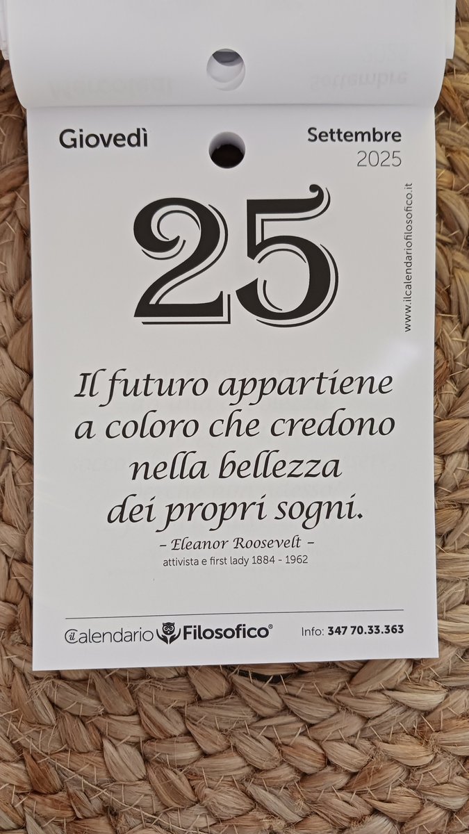 ”Il futuro appartiene a coloro che credono nella bellezza dei propri sogni.”

“The future belongs to those who believe in the beauty of their dreams.”

My daily Duolingo.