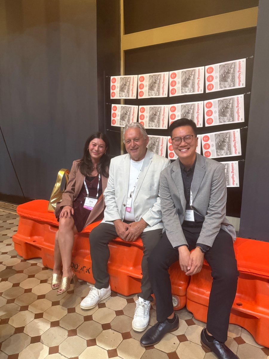 Thought this was creative and neat - repurposed construction equipment turned into public seating. Some comfy cushioning was added and it was pleasant to sit on!