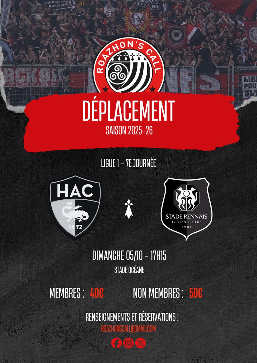 DÉPLACEMENT AU HAVRE !