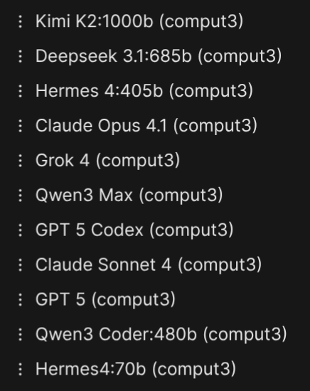 reneil1337's tweet photo. The @comput3ai API is leveling up 👀 https://t.co/Q4PSlAc6zK