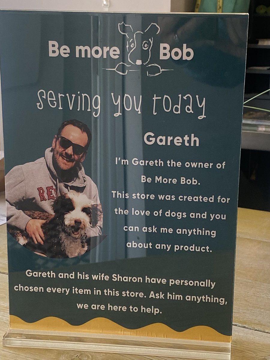 bemorebob2's tweet image. When you come to Be More Bob you are welcomed by people with knowledge &amp;amp; passion. 

Same if you email, call or message - it’s only ever us that answer. No bots. No AI. No automated message. 

Be More Bob - championing small business, shouting out for passionate people 🐾 ♥️