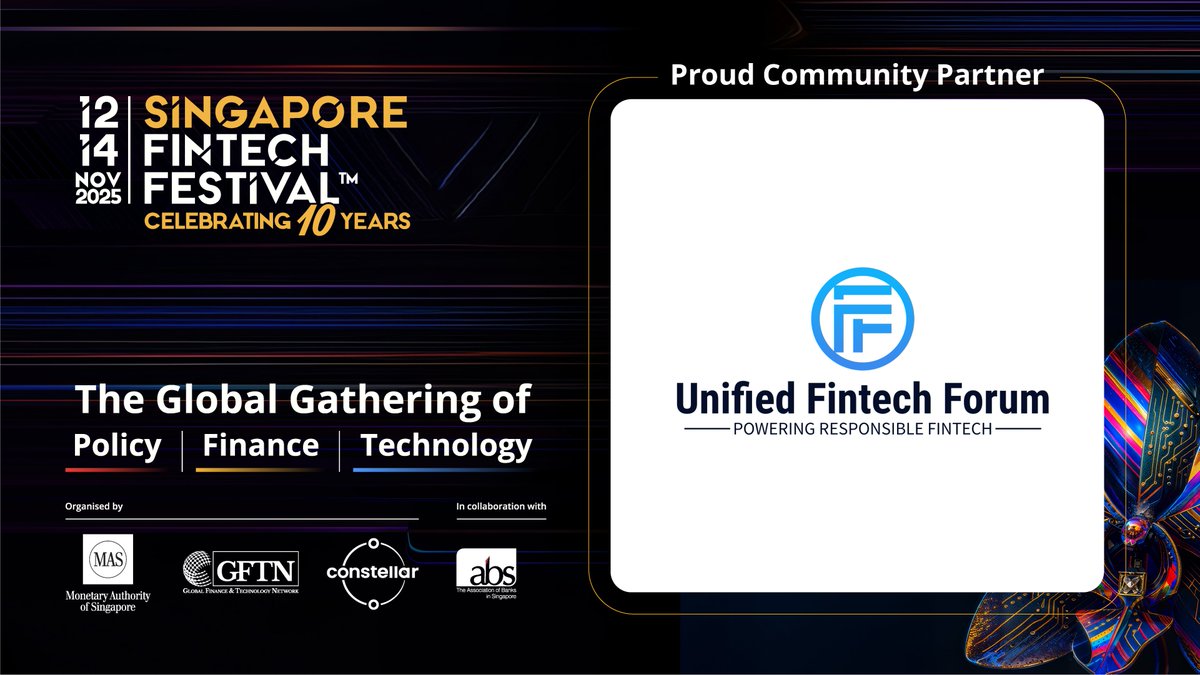 UFF (formerly,DLAI) (@unifiedfintech) on Twitter photo Get exclusive discounted access to attend:
🔹 Delegate Pass – Code: SFFCPUFF bit.ly/SFFCPUFF25
🔹 MeetUp Pass – Code: SFFCPMUUFF bit.ly/SFFCPMUUFF
🔹 Trade Visitor Pass – Code: SFFCPUFFTV bit.ly/SFFCPUFFTV25
<a href="/sgfintechfest/">Singapore FinTech Festival</a> Get exclusive discounted access to attend:
🔹 Delegate Pass – Code: SFFCPUFF bit.ly/SFFCPUFF25
🔹 MeetUp Pass – Code: SFFCPMUUFF bit.ly/SFFCPMUUFF
🔹 Trade Visitor Pass – Code: SFFCPUFFTV bit.ly/SFFCPUFFTV25
<a href="/sgfintechfest/">Singapore FinTech Festival</a>