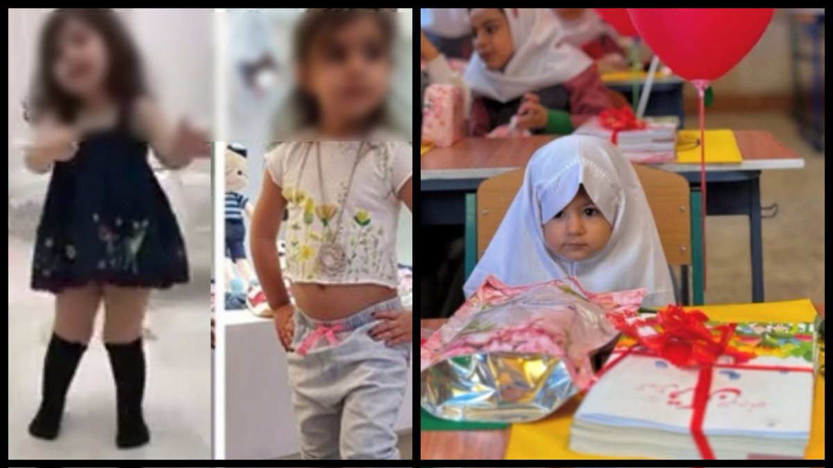 Borhan_Majd's tweet image. از حجاب این دختر کوچولو فشاری میشند!
ولی از برهنگی وصد قلم آرایش و کودک کار شدن اون دختر بچه ها اکلیلی!

نمیرید از این همه تناقض!!