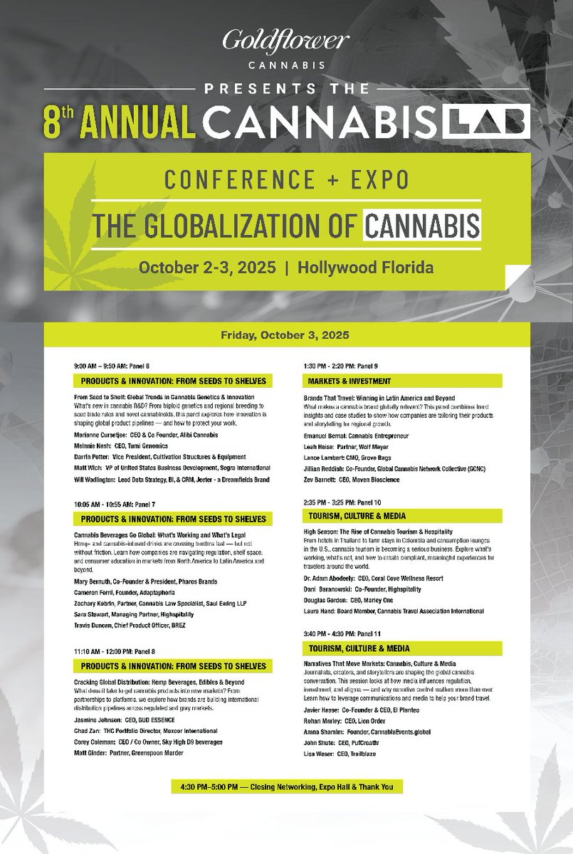 Who are you coming to meet next week? Let me know if we can help with any intros! Check out the agenda and plan your day. We will be giving away the Thailand and Jamaica trips during the last two panels. See you there. clabconference.com