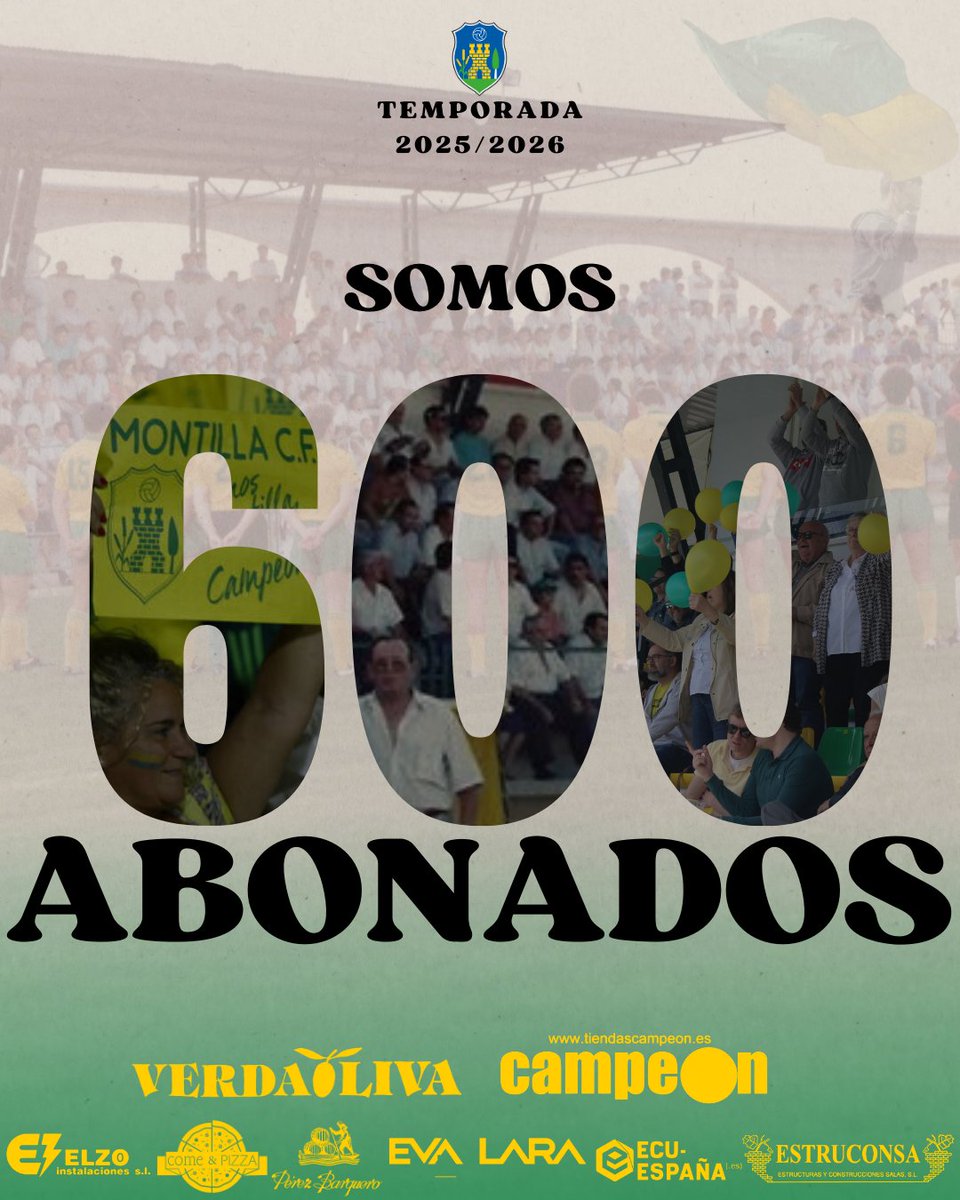 🎟️¡Gracias, vinícolas! 💛💚✨

😍Superamos los 600 socios para la temporada 2025/2026 🏟️

#SaberQueSePuede