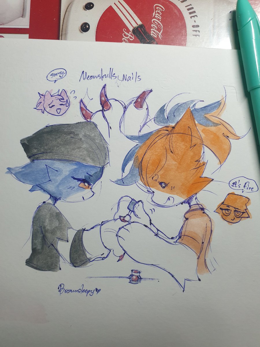 Cate practice nails painting with Meowskulls!
#FortniteFanart #CateMeowdy #Meowskulls