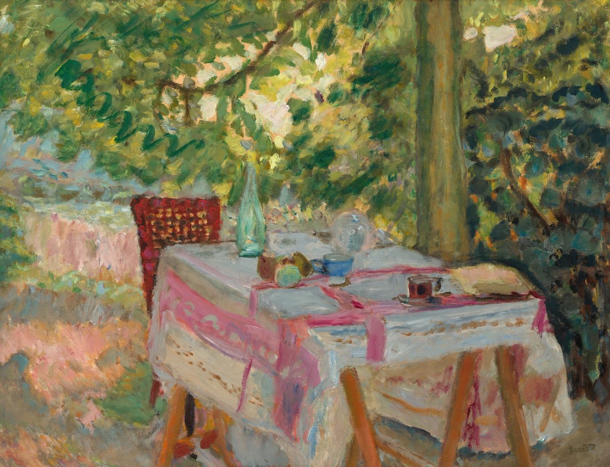 Table Set in a Garden

– Pierre Bonnard, 1908.