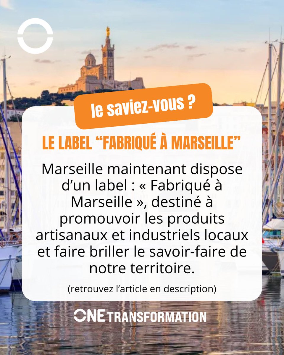 ❓ Le saviez-vous ?

Depuis 2024, Marseille a son label « Fabriqué à Marseille » 🌊🏭

🎯 Déjà 107 entreprises labellisées en 2025 !
📌 Mode, maison, alimentation, cosmétiques…

Un gage de qualité, d’impact &amp; de savoir-faire local 💙

👉 Plus d’infos : marseille.fr/fabrique-marse…