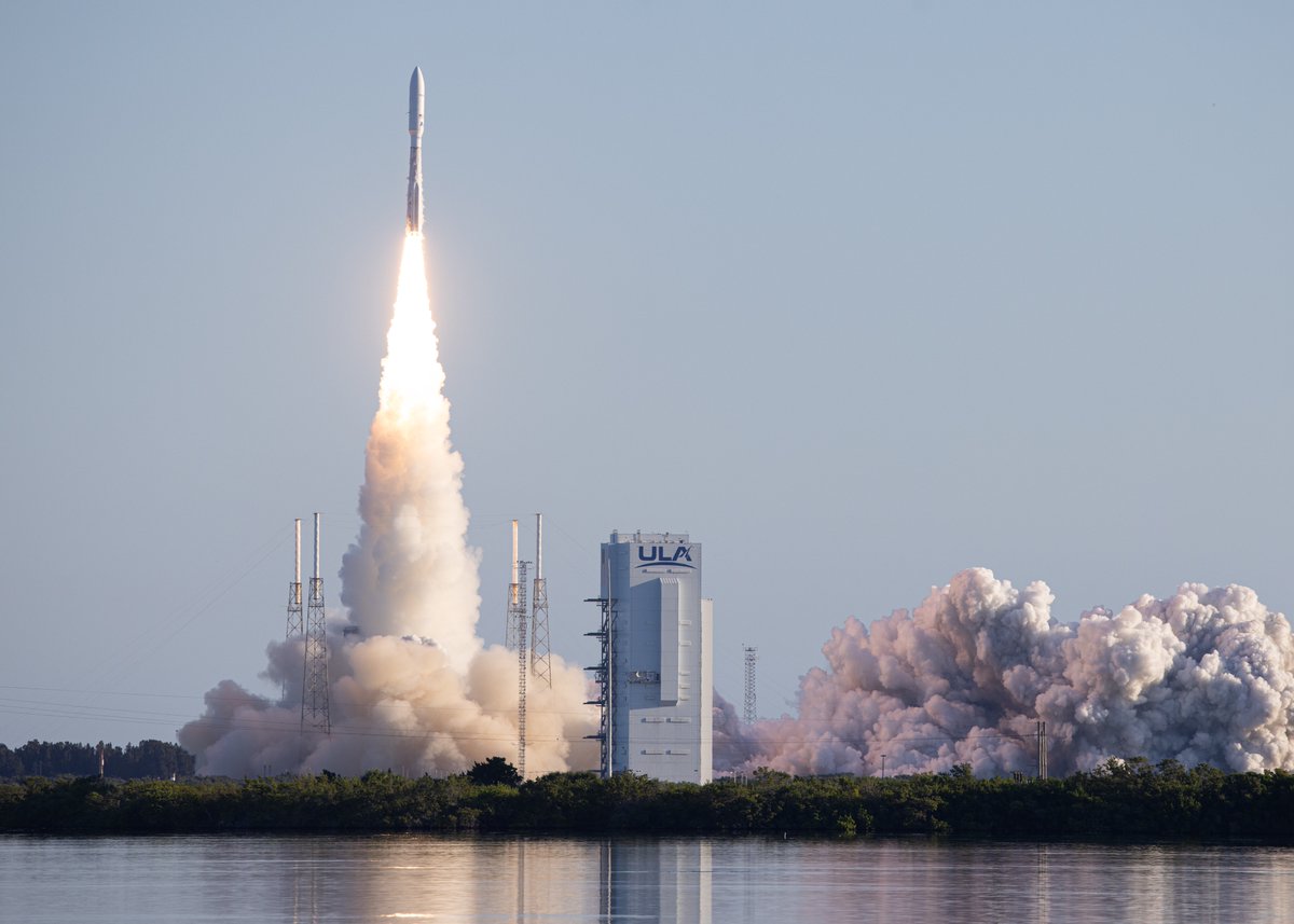 ulalaunch's tweet photo. To recap, Atlas V launched at 8:09 a.m. EDT (1209 UTC) from Cape Canaveral with the third grouping of satellites for Amazon's @ProjectKuiper constellation. This will conclude live coverage of today's countdown and liftoff of the Kuiper 3 mission. https://t.co/aAPPJAhIns https://t.co/tiJjMmBzql