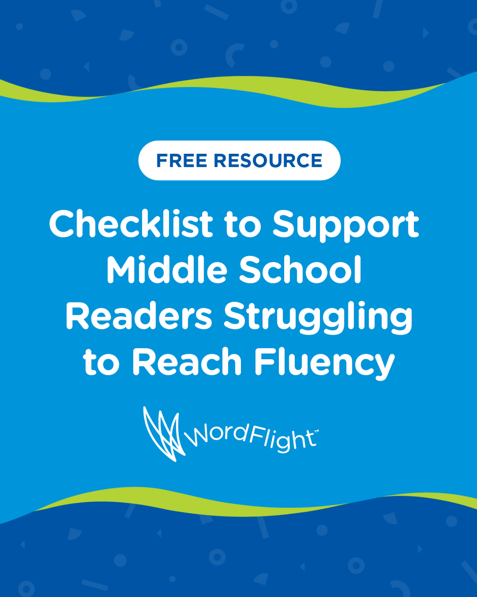 WordFlight_Read's tweet image. Do your teachers have the tools they need to target struggling readers in middle school? 

Use this ✅ checklist to see if anything is missing from your middle school literacy intervention program based on the science of reading and learning.
hubs.li/Q03GHnW40