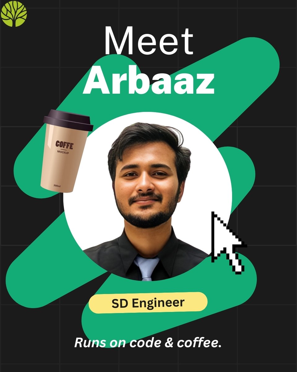 Obvitree's tweet image. Meet Arbaaz Ahmad 👨💻 – our code whisperer. He turns caffeine and logic into seamless systems, making sure our tech always runs like magic. 

#TeamSpotlight #DeveloperLife #CodeWhisperer #TechTalent #Innovation #StartupTech