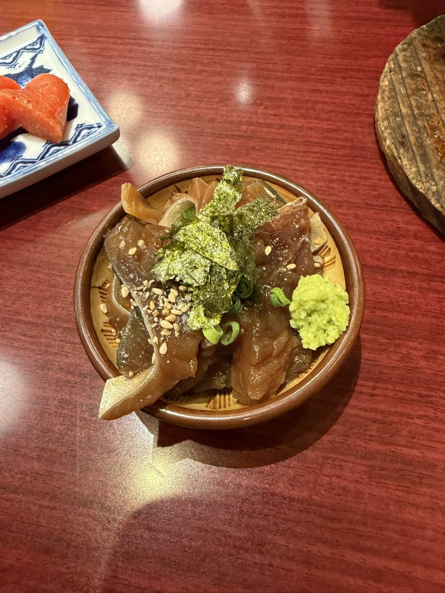 NBk52m's tweet photo. 小倉鉄なべ
鉄なべ餃子、ゴマ鯖、ヌタ、辛子明太
美味しかった
#旅行　#福岡 https://t.co/JT2UCAze5p