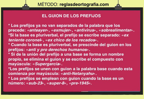 Reglas de Ortografía tweet media
