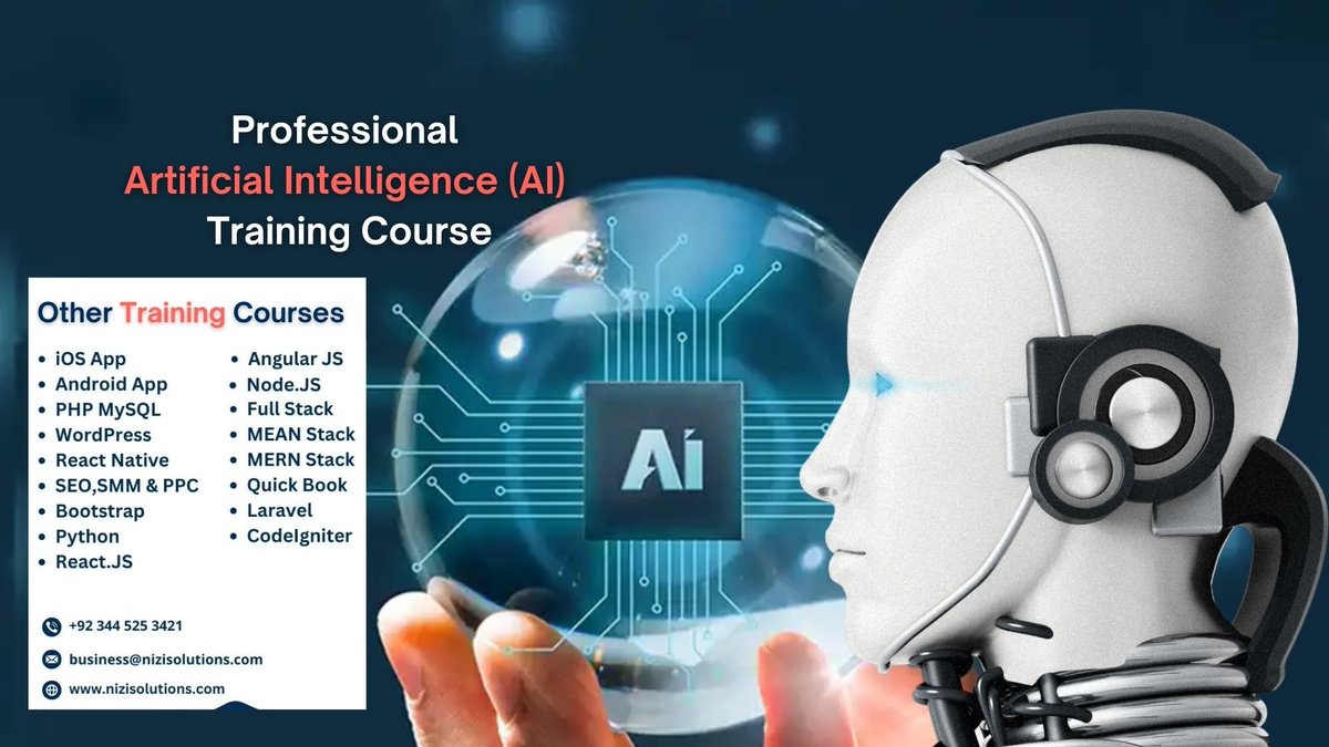 nizisolutions's tweet image. • Machine Learning
• Deep Learning
• NLP &amp;amp; Computer Vision
• Hands-on Projects
Get skilled. Get hired.
📅 Start: [As soon]
🎓 Duration: [X Months]
💻 Mode: [Hybrid]
Enroll now:
nizisolutions.com/training/artif…
#AITraining #Islamabad #TechCourse #CareerSwitch #NiziSolutions