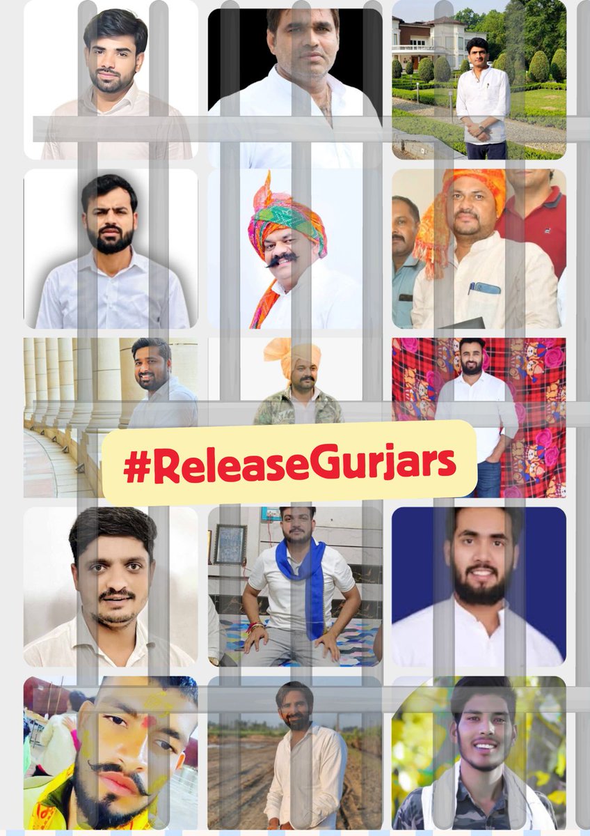 Chapran5Gurjar's tweet photo. निर्दोष गुर्जर युवाओं पर गंभीर धाराएं लगाना — ये कैसा न्याय है?@myogiadityanath
🛑 ये कानून का पालन नहीं, सत्ता का दमन है।
✊ हम चुप नहीं बैठेंगे।
#ReleaseGurjars https://t.co/ZZlhJTEOub