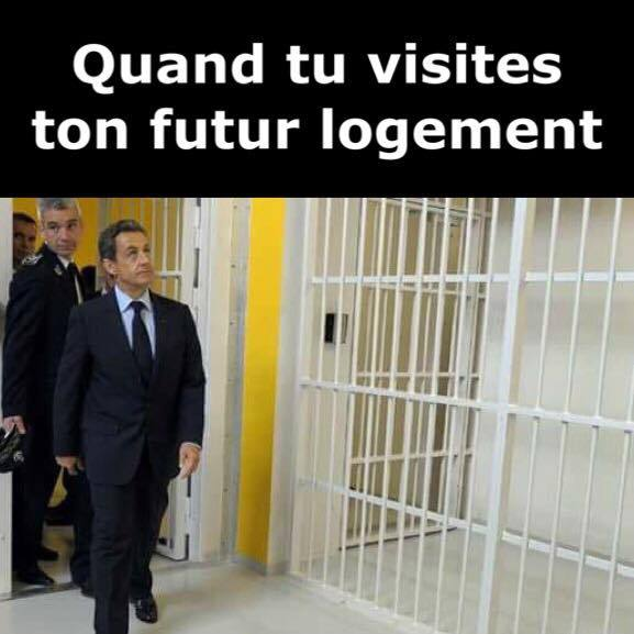 #Sarkozy je n'ai pas voté pour toi, et contrairement à ta demande en position de victime, je salue les décisions de justice historiques. Je ne t'apporterai pas d'oranges en prison non plus ma petite racaille en costard. 😎