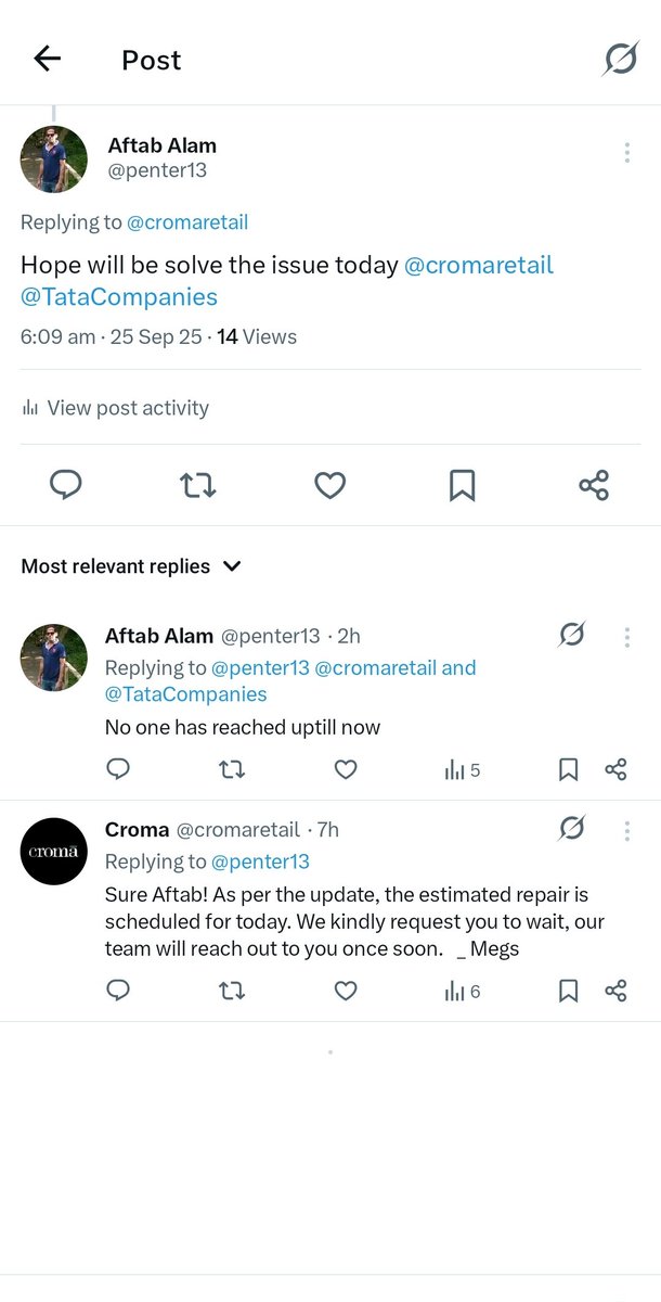 penter13's tweet image. Useless @cromaretail