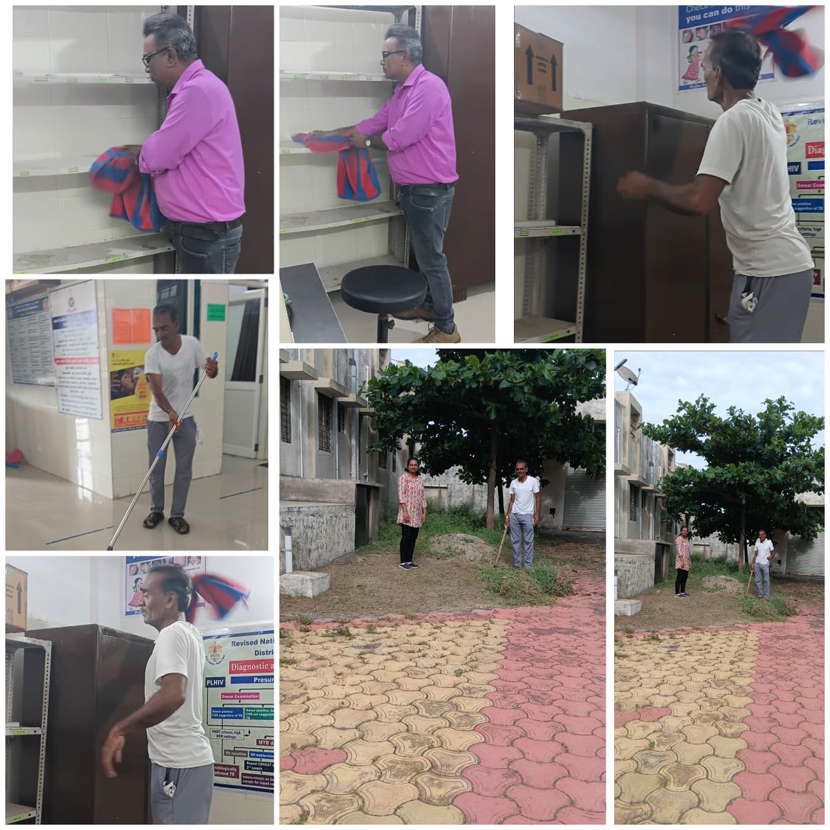 અમરેલી જિલ્લામાં જુદાં જુદાં જાહેર આરોગ્ય સંસ્થાઓમાં આજે સ્વસ્થ નારી, સશકત પરિવાર અભિયાન અંતર્ગત સાફ સફાઈ ઝુંબેશ કરવામાં આવી. 
#સ્વસ્થ નારી, સશકત પરિવાર અભિયાન
#સાફ સફાઈ ઝુંબેશ 

<a href="/CollectorAmr/">Collector & DM Amreli</a> <a href="/ddoamreli/">DDO Amreli</a> <a href="/HealthDeptGuj/">Health Department Gujarat</a> <a href="/Infoamreligog/">Info Amreli GoG</a> <a href="/MoHFW_INDIA/">Ministry of Health</a> <a href="/OfficerIec/">IEC: SBCC cell-Gujarat</a>