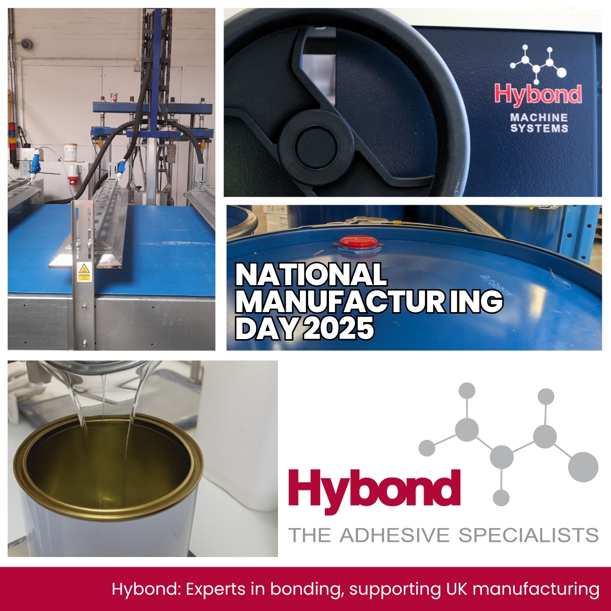 𝗔𝗱𝗵𝗲𝘀𝗶𝘃𝗲 𝗲𝘅𝗽𝗲𝗿𝘁𝗶𝘀𝗲 𝗳𝗼𝗿 𝗨𝗞 𝗺𝗮𝗻𝘂𝗳𝗮𝗰𝘁𝘂𝗿𝗲𝗿𝘀.
Hybond supports a wide range of manufacturing industries with innovative bonding solutions. Proud to back the people driving UK manufacturing forward! hybond.org.uk
#NationalManufacturingDay