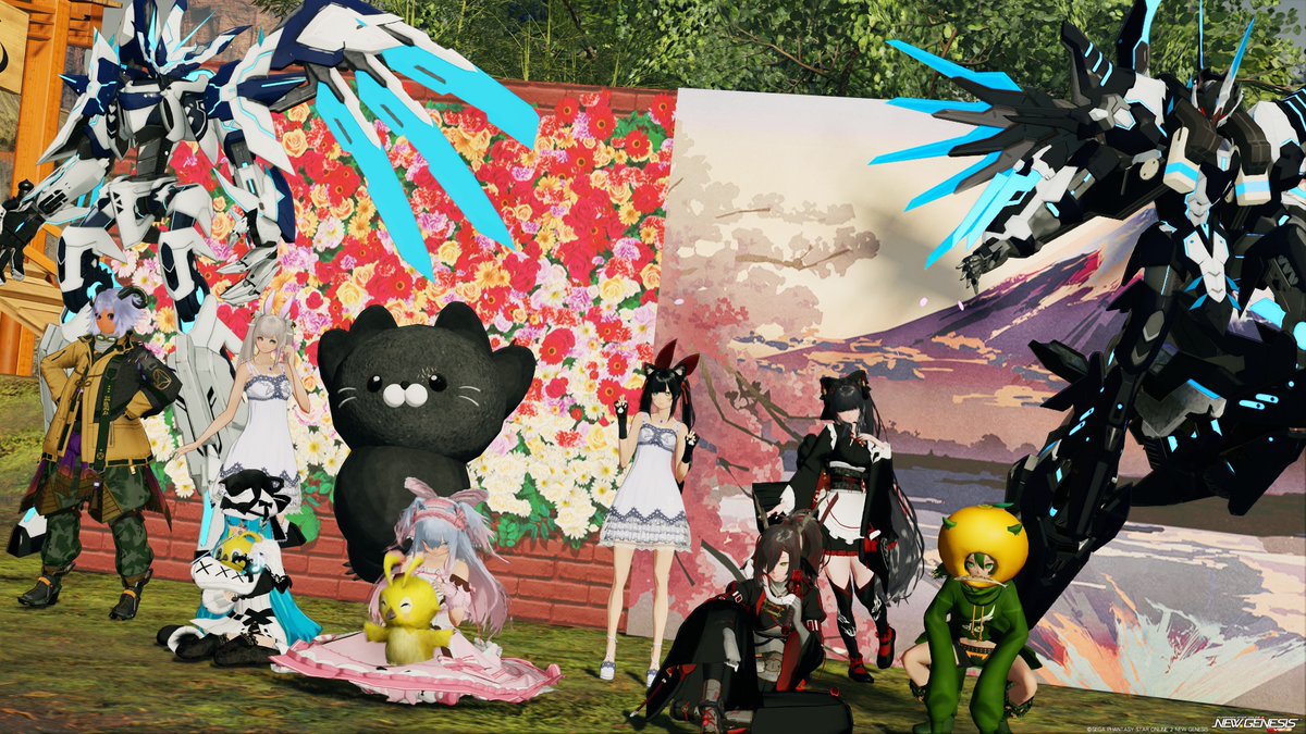 #今日のリッターズ #PSO2NGS
先週のチームSS『富士の花』