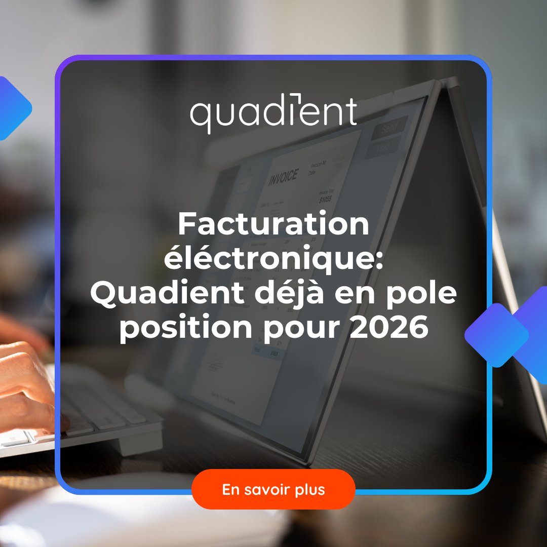 Quadient_FR's tweet image. [NEWS]
🚀 Serensia by Quadient a déjà été choisie par plusieurs grands groupes français comme Plateforme Agréée pour la facturation électronique.

📄 Lire le communiqué : go.quadient.com/4nrSGfg

#eInvoicing #PDP #Comptabilité #Fiscalité