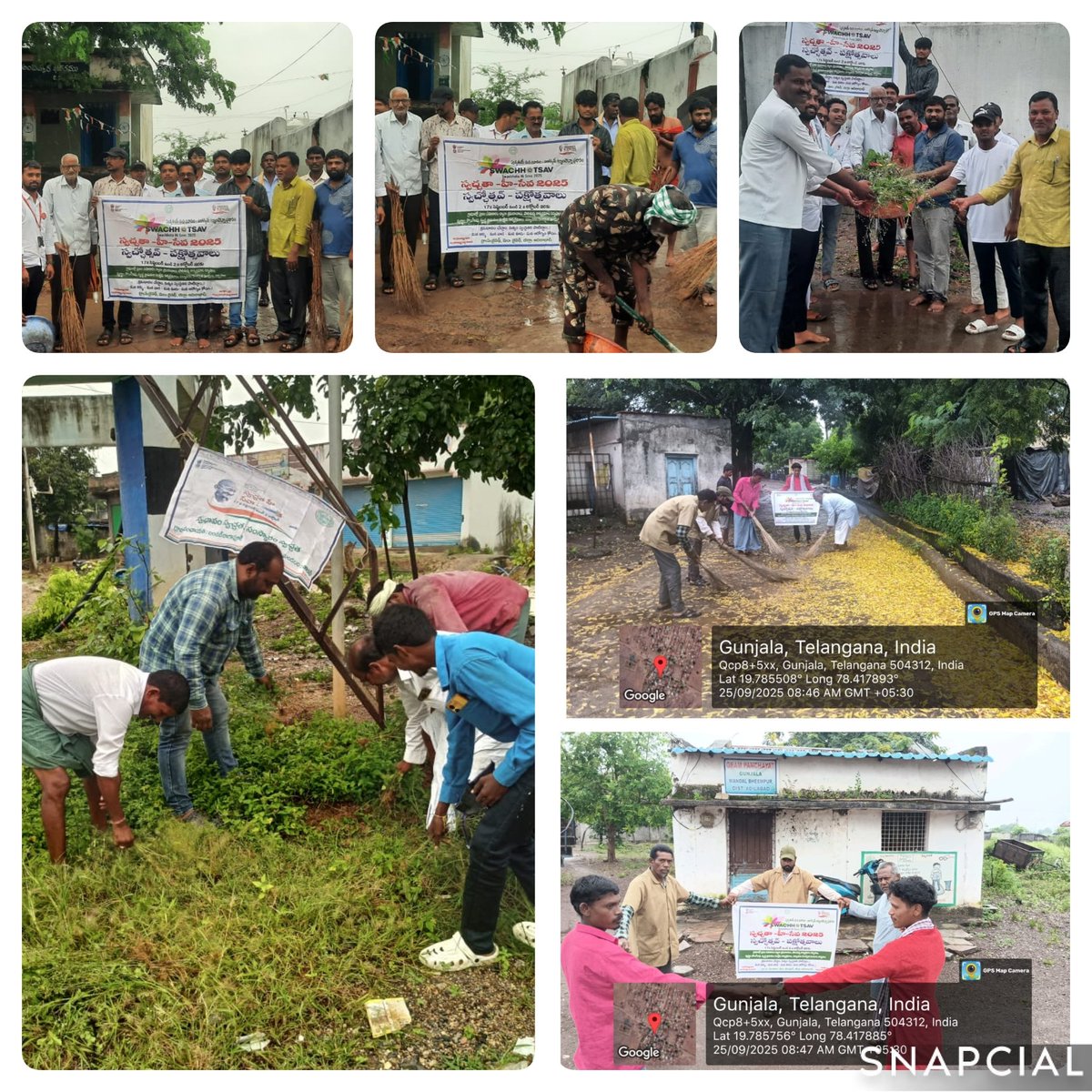 As a part of Swachhata Hi Seva'2025 Conducted Shramadaan activities under the theme “Ek Din, Ek Ghanta, Ek Saath” across all Villages of Adilabad District

#SHS2025
#Swachh BharatMission Grameen
#SwachhataHiSeva2025
#Swachhotsav
#SBMG
#SwachhSujalGaon
#ODFPlus