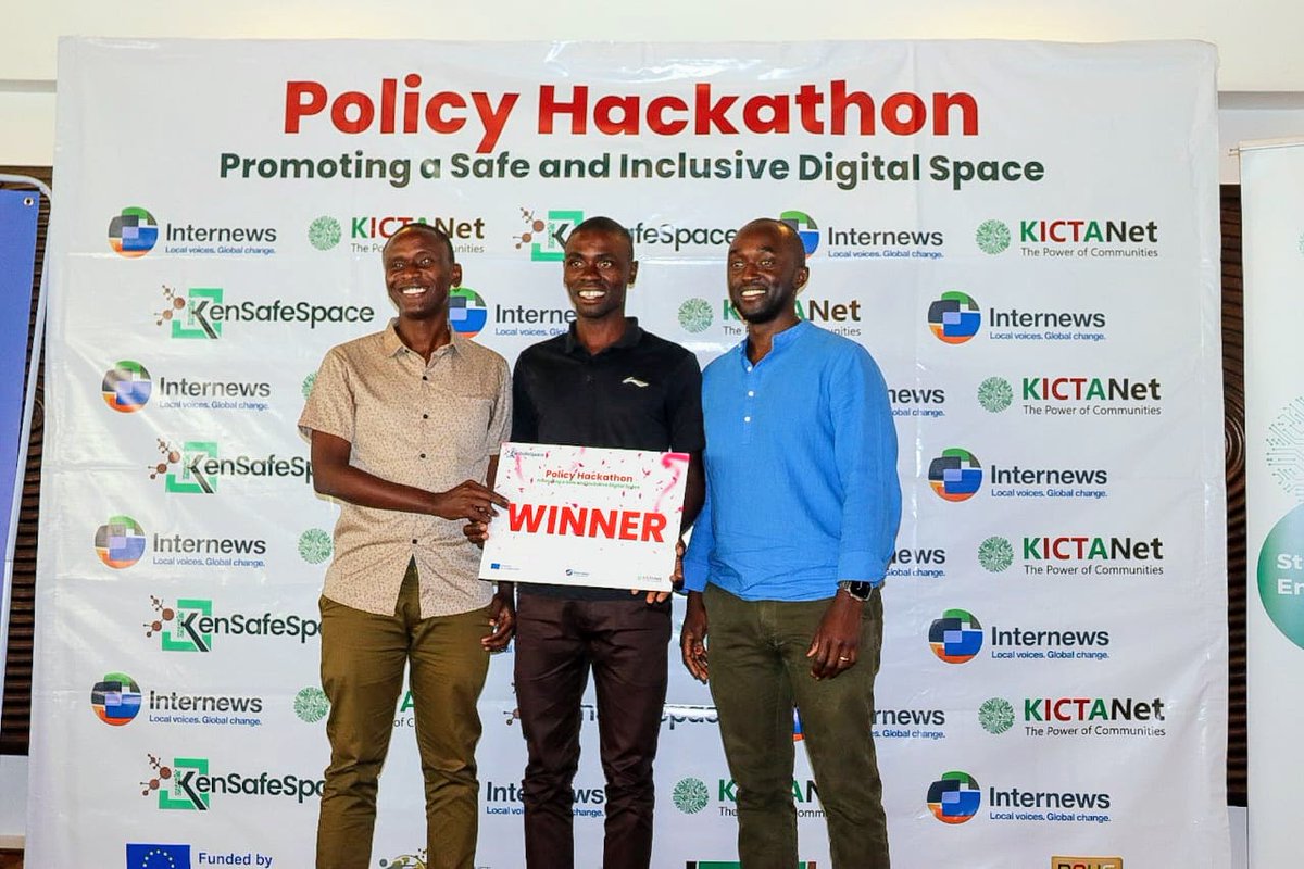 InternewsKE's tweet photo. The policy hackathon provides an opportunity for local human rights and civil society organizations to foster collaborations, develop innovative strategies and policy solutions on safeguarding the internet space, especially for women, children, youth and other marginalized groups https://t.co/oncZ5TJPqU