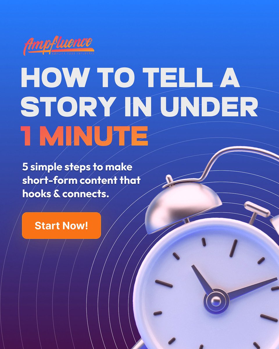 Think you need 5 min to tell a story?
Nope — you only need 1. ⏱✨

🔑 Problem → Solution → Result
🎥 Voiceover, text, or shots
✂️ Keep it short &amp; clear

Trim the fluff. Post. Repeat.
Clarity = Engagement.

#contentstrategy #storytelling #socialmediatips
