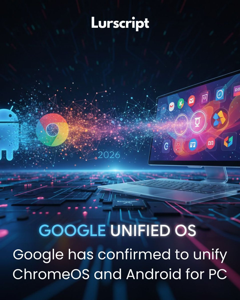 lurscript1's tweet image. Collaboration with Qualcomm, this new, combined platform will be designed to run on a wider range of devices and will heavily integrated with google AI capabilities.
#google #unifiedos #qualcomm #technology #os #future #android #chromeOS