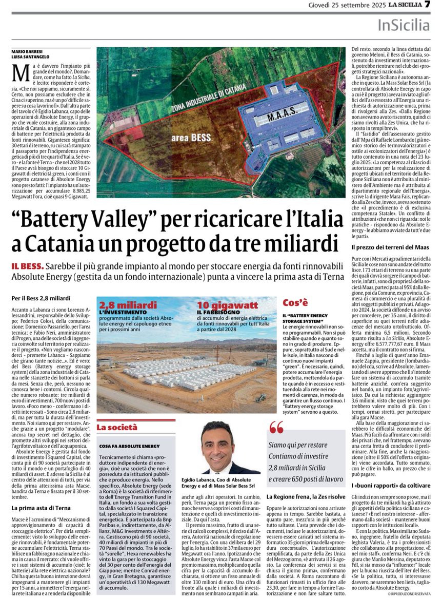 «Si diceva che l’Italia stesse vincendo 20 a 0 e che avesse segnato anche Zoff, di testa su calcio d’angolo».
Su <a href="/lasiciliait/">La Sicilia</a> vi sveliamo cos’è l’impianto #bess di #catania
#energia #terna #macse 
L’articolo ⬇️⬇️⬇️
sl1nk.com/QvyZq