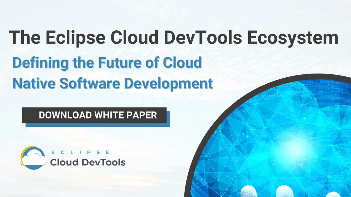 ECDTools's tweet image. Discover the projects in the #EclipseCloudDevTools ecosystem and how they foster innovation in #clouddevelopment by reading our white paper: hubs.la/Q030nw3x0