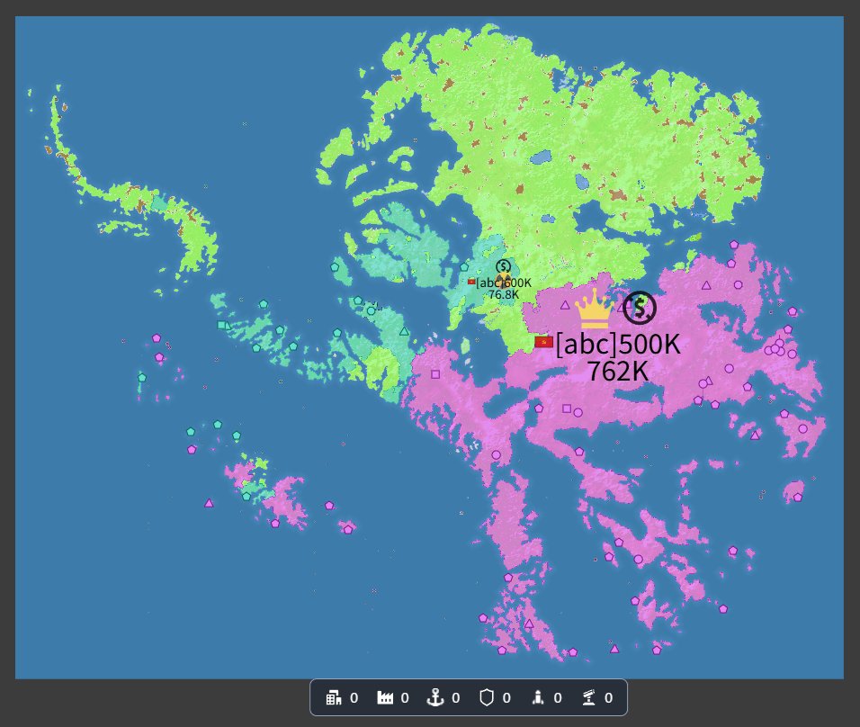 AaaYoshiaki's tweet image. MIRV打たれたまくってもう住めなくなった土地がこれです。もう名前すらも見えないけど茶色の土地が俺。 #OpenFront