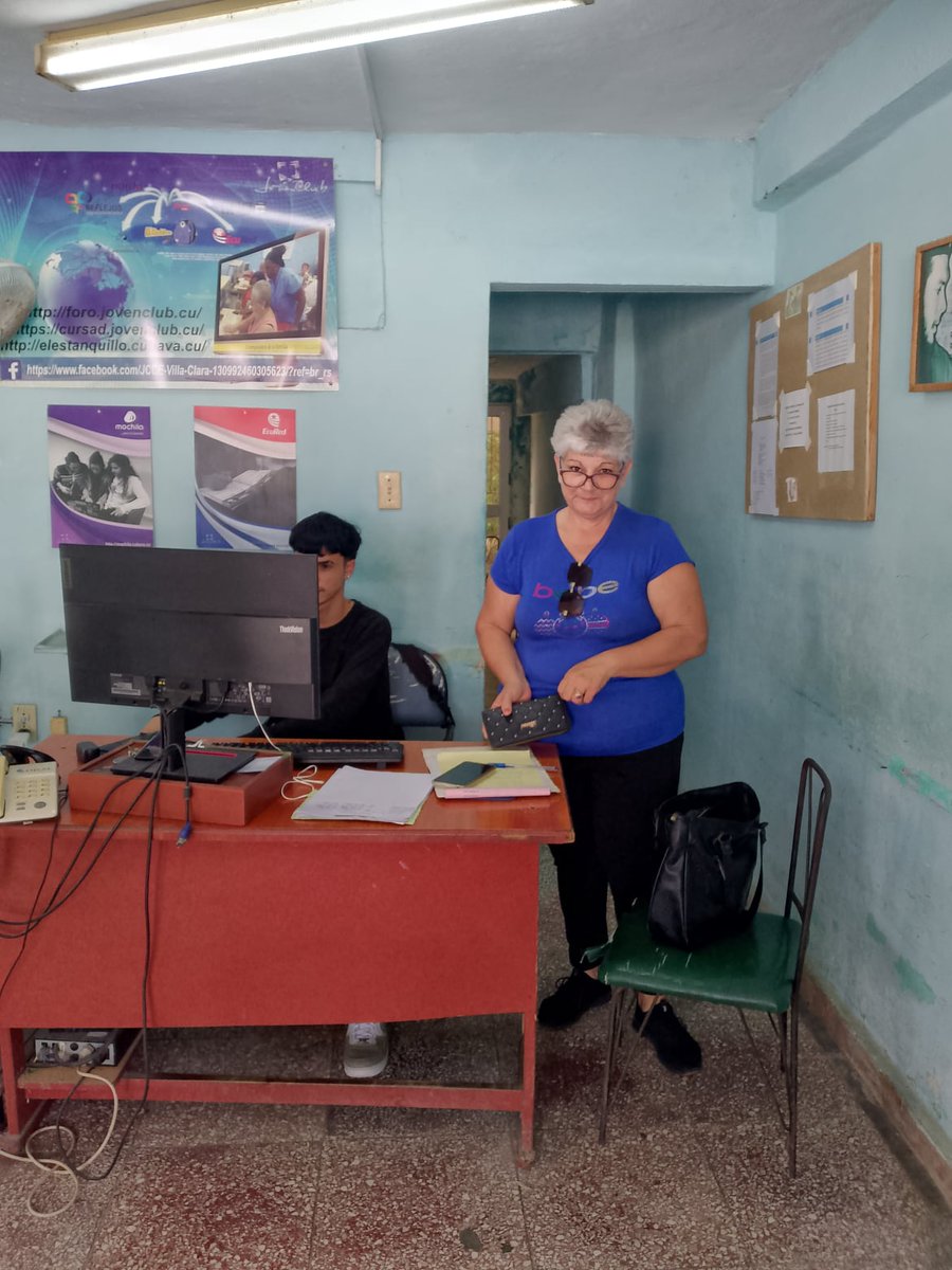 #Jovenclubcifuentes1 capacitando a las personas  en el uso de las plataformas digitales. #JovenClubxCuba #JovenClubTeConecta #CubaInformatiza