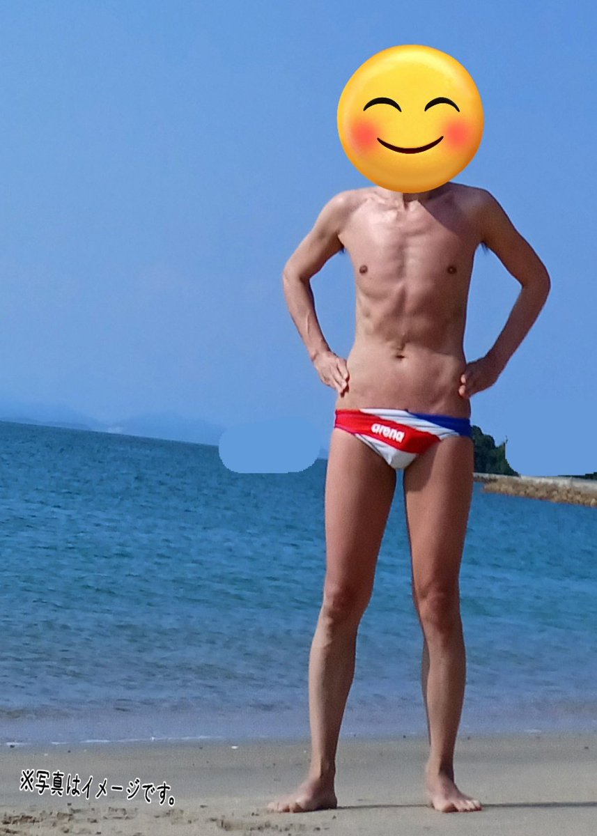 夏の海の競パン日焼け！まだまだ載せてない写真あった