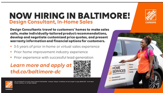 Home Depot is hiring Design Consultants in Baltimore! To apply to this great opportunity follow the link today - 
homedepot.wd5.myworkdayjobs.com/CareerDepot/jo…