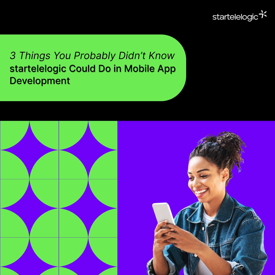 StarTeleLogic's tweet image. Think You Know Mobile Apps?
Here Are 3 Things startelelogic Does Differently!
#startelelogic #Mobileappdevelopment #Crossappdevelopment
