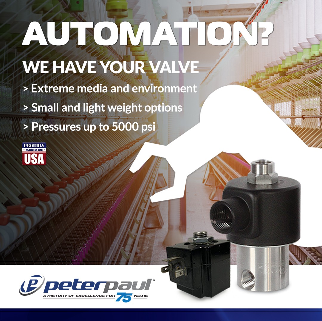 PeterPaulElec's tweet image. ⚙ When automation can’t afford downtime - we have your valve!
#PeterPaul #AutomationSolutions #IndustrialValves #ProcessValves #WeHaveYourValve #SmartManufacturing #FluidControl