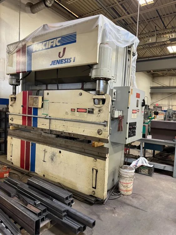 AssetWestbrook's tweet image. FOR SALE‼️

USED PACIFIC JENESIS SERIES I J-100-10 10’ X 100 TON SINGLE AXIS CNC HYDRAULIC PRESS BRAKE

Year: 2000
Stock #: 11231

For more info contact Joe at joe@westbrook-eng.com or 586-576-2154

westbrook-eng.com/equipment/8396…

#usedmachinery #usedmachine #forsale #buyused #pacific