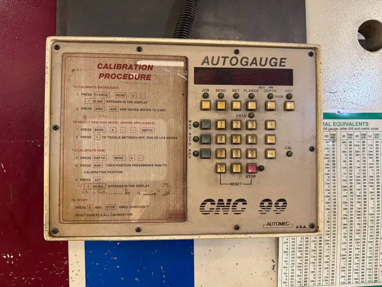 AssetWestbrook's tweet image. FOR SALE‼️

USED PACIFIC JENESIS SERIES I J-100-10 10’ X 100 TON SINGLE AXIS CNC HYDRAULIC PRESS BRAKE

Year: 2000
Stock #: 11231

For more info contact Joe at joe@westbrook-eng.com or 586-576-2154

westbrook-eng.com/equipment/8396…

#usedmachinery #usedmachine #forsale #buyused #pacific