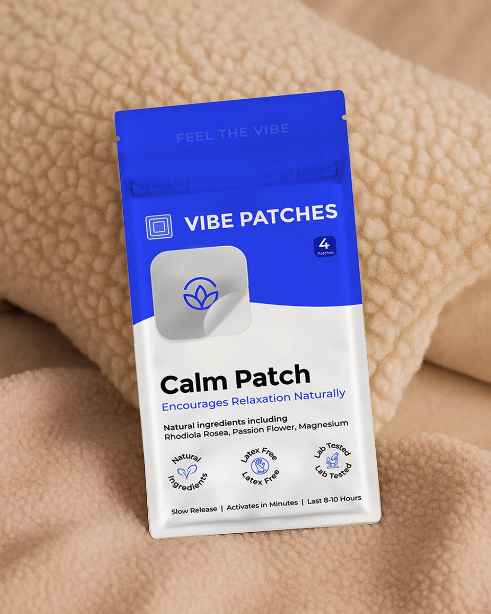 VibePatches's tweet image. ✨ Stay calm, stay collected ✨
Stressful day? Overthinking? Mind racing? The Calm Patch helps you slow it all down naturally.

🪷 Peel, stick &amp;amp; breathe easy
🌿 Vegan &amp;amp; lab-tested
🕒 Lasts 8–10 hrs
🇺🇸 Made in the USA

#CalmPatch #VibePatches #FeelTheVibe #WearableWellness