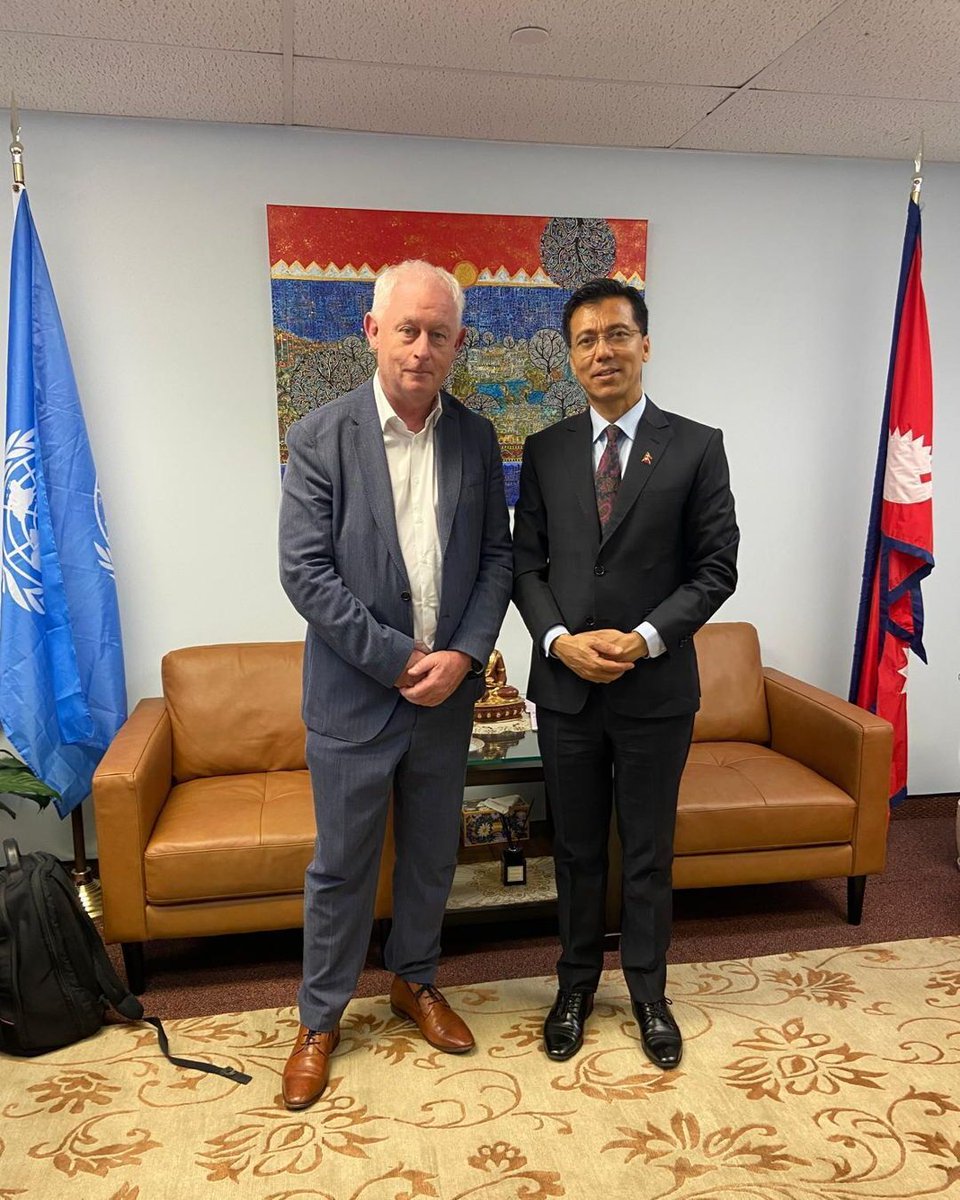 ituc's tweet image. 🤝 Successful bilateral meeting between ITUC General Secretary Luc Triangle and H.E. Mr Lok Bahadur Thapa, Ambassador of Nepal to the UN and current President of the United Nations Economic and Social Council (ECOSOC).
The discussion focused on:
✅ The ITUC’s role in the UN and…