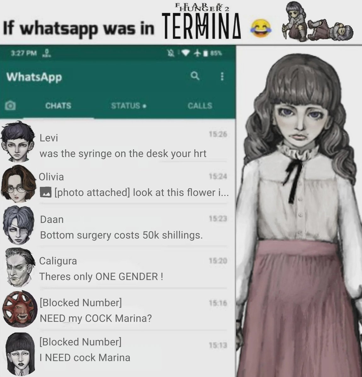 AnarcoBichismo's tweet image. Not exactly samarina art but.....